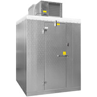 Master-Bilt QODF77814-C Quick Ship 8' x 14' x 7' 7" Outdoor Walk-In Freezer with Top-Mounted Refrigeration and Floor