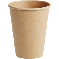 Choice 12 oz. Kraft Poly Paper Hot Cup - 1000/Case