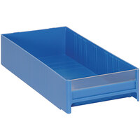 Quantum 5 5/8" x 11" Blue High Impact Polystyrene Interlocking Cabinet Drawer IDR203BL