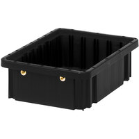 Quantum 10 7/8" x 8 1/4" x 3 1/2" Black Conductive Dividable Grid Container DG91035CO