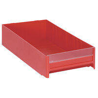 Quantum 5 5/8" x 11" Red High Impact Polystyrene Interlocking Cabinet Drawer IDR203RD