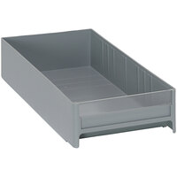 Quantum 5 5/8" x 11" Gray High Impact Polystyrene Interlocking Cabinet Drawer IDR203GY