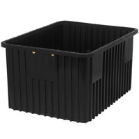 Quantum 22 1/2" x 17 1/2" x 12" Black Conductive Dividable Grid Container DG93120CO