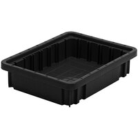 Quantum 10 7/8" x 8 1/4" x 2 1/2" Black Conductive Dividable Grid Container DG91025CO