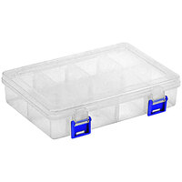 Quantum 5 1/2" x 7 3/4" x 1 3/4" Compartment Storage Box with Adjustable Dividers QB400