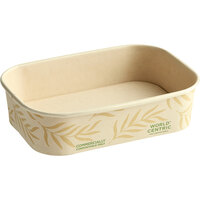 World Centric NoTree Bio-Lined Compostable Rectangular Container 16 oz. - 300/Case