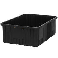 Quantum 22 1/2" x 17 1/2" x 8" Black Conductive Dividable Grid Container DG93080CO