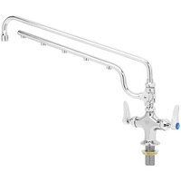 T&S B-0200-U18-CR Ultrarinse Single Hole Deck Mount Mixing Faucet with 18" Swing Nozzle and 16" 1.5 GPM Sprayer Arm