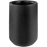 APS Element 4 3/4" Black Faux Concrete Melamine Wine Bottle Cooler APS 36099 - 6/Case