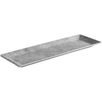 APS Element 12 1/4" x 4 1/8" x 9/16" Long Melamine Serving Tray - 6/Case