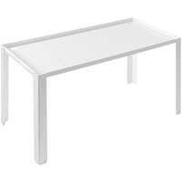 Abert Domino 15 3/4" x 7 7/8" x 7 7/8" White Buffet Podium by Arc Cardinal