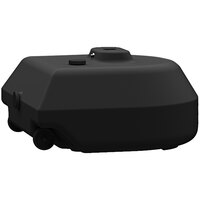 Plasticade Rock-It 25 1/2" x 24" x 12 13/16" Black Fillable Plastic Base for Plasticade RAP Power Posts RB24BK
