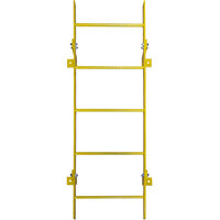 Ballymore Tri-Arc 5-Rung Yellow Steel Fixed Safety Ladder WLFS0105-Y