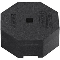 Plasticade 90 lb. Black Square Hole Rubber Base for Plasticade RAP Power Posts