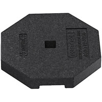 Plasticade 30 lb. Black Square Hole Rubber Base for Plasticade RAP Power Posts