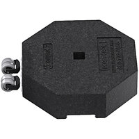 Plasticade 60 lb. Black Square Hole Rubber Base with Wheels for Plasticade RAP Power Posts 800-RB-60WHL-1PK