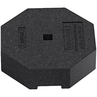 Plasticade 60 lb. Black Square Hole Rubber Base for Plasticade RAP Power Posts