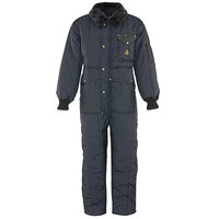 RefrigiWear Iron-Tuff Short Navy Coveralls 0344SNAVLAR - Large