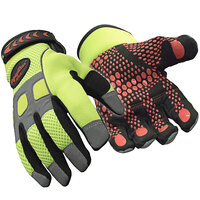 RefrigiWear 0379RHVLMED Lime Insulated HiVis Super Grip Glove - Medium - Pair