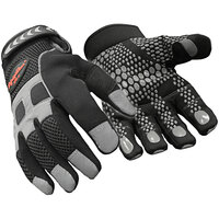 RefrigiWear 0379RBLKSML Black Insulated HiVis Super Grip Glove - Small - Pair