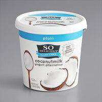 So Delicious Dairy-Free Plain Coconut Milk Yogurt Alternative 24 oz. - 6/Case