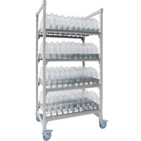 Cambro CPMU243675D5PKG Camshelving® Premium 36" x 24" x 75" Combination Drying Rack with 4 Dome Cradle Shelves