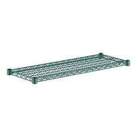 Regency 14" x 36" NSF Green Epoxy Wire Shelf