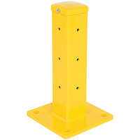 Vestil 18" Yellow Bolt-On 2 Rib Rail Post GR-F2R-BO-TP18-YL