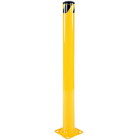 Vestil 8" x 8" x 62" Yellow Steel Fixed Safety Bollard BOL-62-5.5 - 5 1/2" Diameter