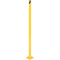 Vestil 4" x 4" x 42" Yellow Steel Fixed Safety Bollard BOL-42-2 - 1 3/4" Diameter