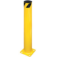 Vestil 8" x 8" x 36" Yellow Steel Fixed Safety Bollard BOL-36-5.5 - 5 1/2" Diameter
