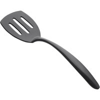 Bon Chef EZ-Use 14 3/4" Gunmetal Gray Melamine Slotted Serving Turner M-9460-GM