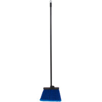 Carlisle 4688314 Duo-Sweep 13" Warehouse Broom with Blue Flagged Bristles and 48" Handle