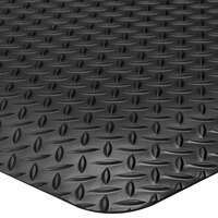 Lavex Diamond Star 2' x 75' Black Anti-Fatigue Mat - 15/16" Thick