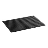 Lavex BubbleFlex 3' x 4' Black Anti-Fatigue Mat