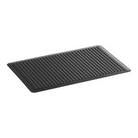 Lavex BubbleFlex 2' x 3' Black Anti-Fatigue Mat