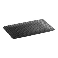 Lavex Diamond Star 2' x 3' Black Anti-Fatigue Mat - 15/16" Thick