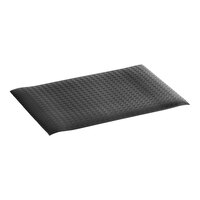 Lavex Diamond Deluxe 2' x 3' Black Anti-Fatigue Mat