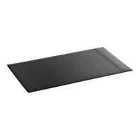 Lavex Diamond Deluxe 3' x 5' Black Anti-Fatigue Mat