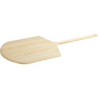 Choice 20" x 21" Wooden Tapered Pizza Peel with 21" Handle