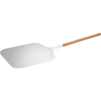 Choice 16" x 18" Aluminum Pizza Peel with 22" Wooden Handle