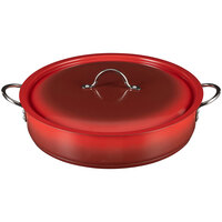 Bon Chef Country French X 9 Qt. Ombre Crimson Red Brazier Pot with Cover 73032-OM-CR