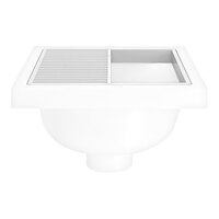 Zurn Elkay FS12-NH 12" x 12" Floor Sink Frame with Half Nickel Bronze Grate for FS12 Floor Sink
