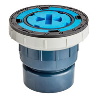 Zurn Elkay EZC-PV4-ST EZ1 PVC Cleanout with 5" Square Nickel Bronze Cover and 4" Solvent Weld Outlet