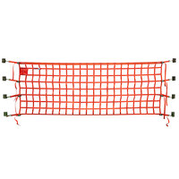 US Netting 4' x 26' Orange Polyester Wall Bracket Mounted Loading Dock Safety Net Kit OHPW426B