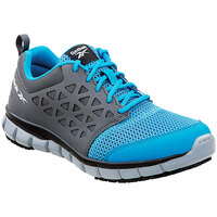 Reebok Work Sublite Unisex 9 Medium Width Sky Blue / Dark Gray Soft Toe Non-Slip Athletic Shoe SRB3200