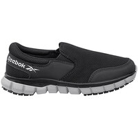 Reebok Work Sublite Women's 8.5 Medium Width Black / Gray Soft Toe Non-Slip Slip On Work Shoe SRB031