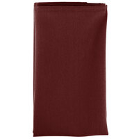 Intedge Burgundy 65/35 Polycotton Blend Cloth Napkins, 22" x 22" - 12/Pack