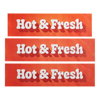 ServIt 423PDW18HFDS Hot N' Fresh Decal Set for 18" ServIt Countertop Warmers - 3/Pack