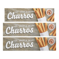 ServIt 423PDW18CODS Churros Decal Set for 18" ServIt Countertop Warmers - 3/Pack